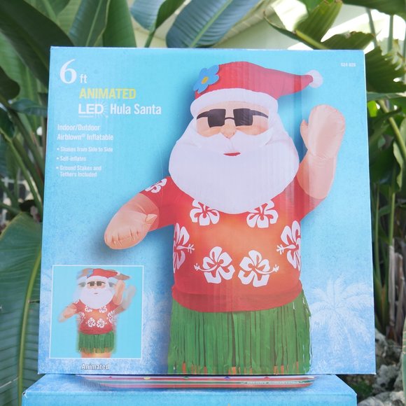 Home Accents Holiday Holiday 6 Ft Dancing Hula Santa Led Christmas